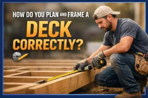how do you plan a deck correctly