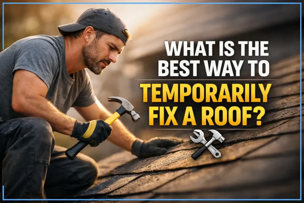 What is The Best Way to Temporarily Fix a Roof